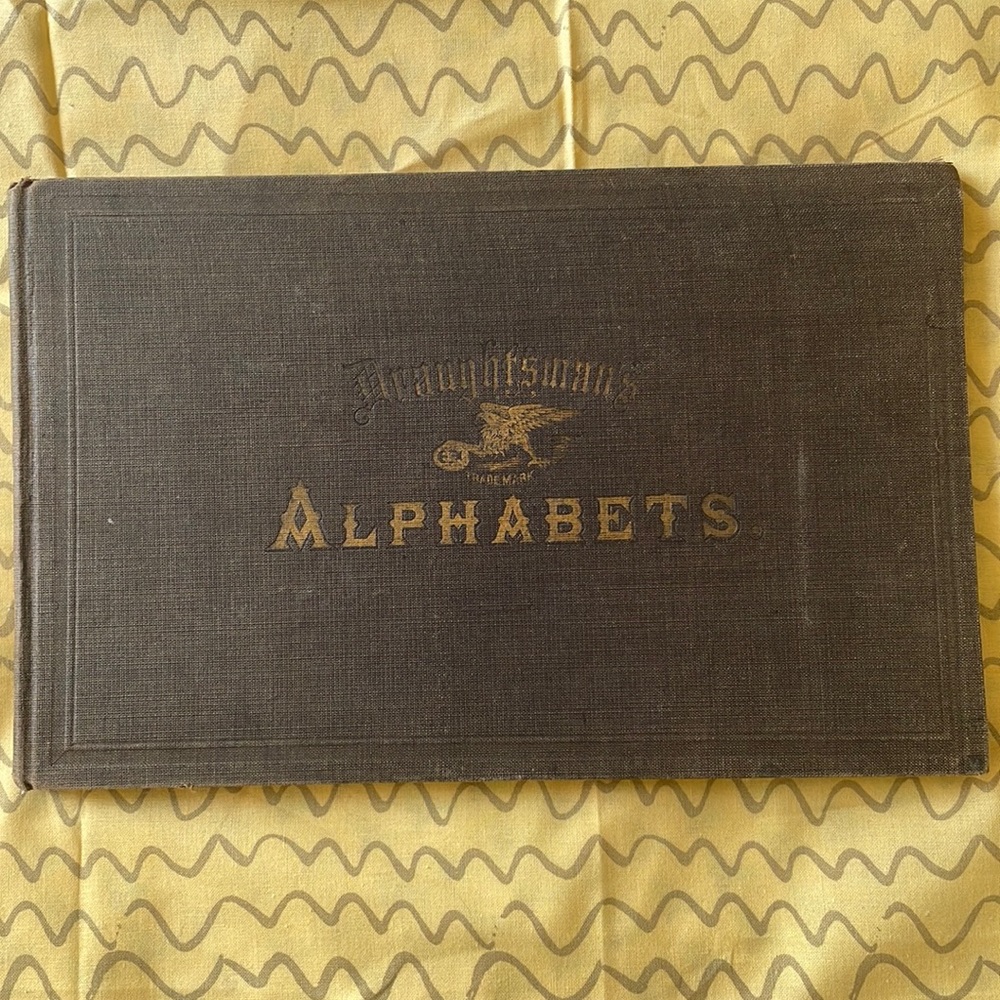 Draughtsman’s Alphabets Guide Book Antique (1877)